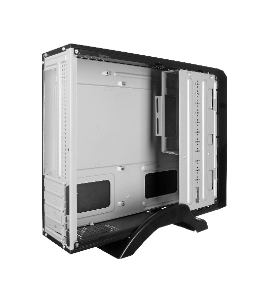Компьютерный корпус ExeGate EX268691RUS Компьютерный корпус MiniITX ExeGate MI-207 Black, miniITX/mATX, (M450, 80мм), 2хUSB, Audio