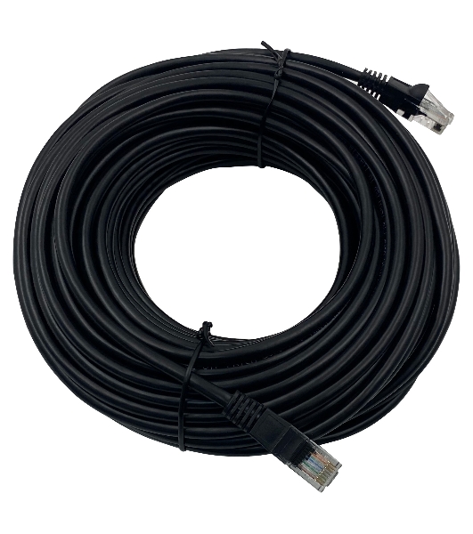 Патч-корд Buro UTP 4 пары cat.5e CCA molded 25м черный RJ-45 (m)-RJ-45 (m)