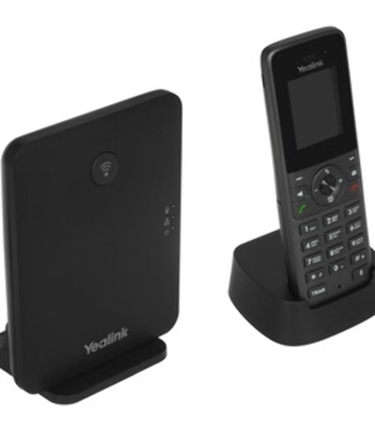 Телефон DECT-трубка Yealink W73P DECT (база W70B+трубка W73H) до 10 SIP-аккаунтов, до 10 трубок на базу, до 20 одноврем. Вызовов