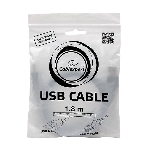 Кабель USB2.0 Pro Cablexpert CCP-USB2-AMBM-6G, AM/BM, 1.8м, экран, серый, фото6