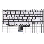 Клавиатура для ноутбука HP Envy 14-EB серебро, фото2
