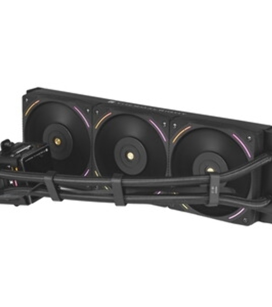 Система жидкостного охлаждения Thermalright Elite Vision 360 (360mm, LED, Black, ARGB/Fans: 3x120mm, 69CFM, 27dBA, 2150RPM/Pump height 63mm, Rad thickness 27mm/S: 1700, 1200, 1851, 115X, 2011, 2066, AM5, AM4)