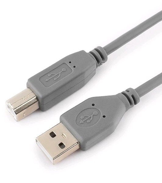 Кабель USB2.0 Pro Cablexpert CCP-USB2-AMBM-6G, AM/BM, 1.8м, экран, серый