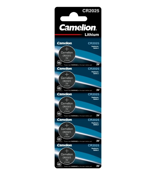 Элемент питания литиевый Camelion CR CR2025 BL-5 (блист.5шт)