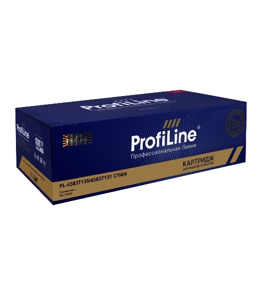 Картридж ProfiLine PL-43837135/43837131 для принтеров Oki C9655 Голубой 22000 копий
