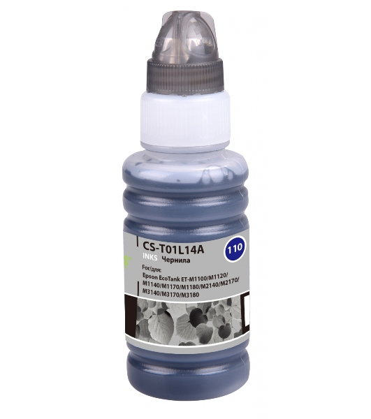 Чернила Cactus CS-T01L14A черный70мл для Epson M1100/M1120/M1170/M2140/M2170