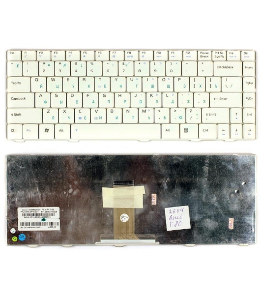 Клавиатура для ноутбука Asus F80 F80S F80CR F80Q F80L белый