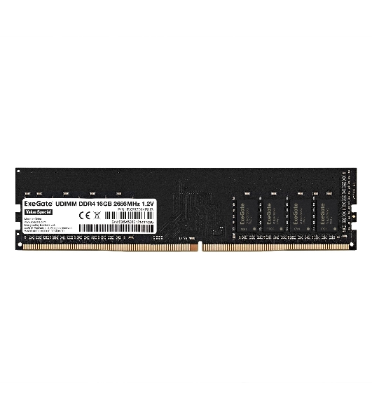 Оперативная память ExeGate, DDR4, 16GB (1x16 GB), 2666 MHz, CL19, DIMM, OEM