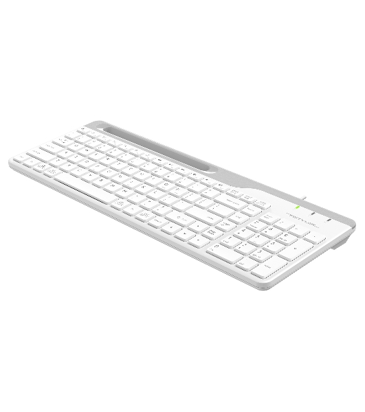 Клавиатура проводная A4Tech Fstyler FK25, USB, белый/серый