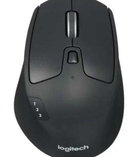 Мышь беспроводная Logitech M720 Triathlon черный, 1000 dpi, радиоканал, Bluetooth, USB, кнопки - 8