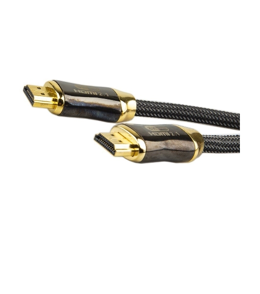 Кабель HDMI 19M/M,ver. 2.1, 8K@60 Hz 2m метал разъемы, нейлоновая оплетка Telecom TCG300-2M