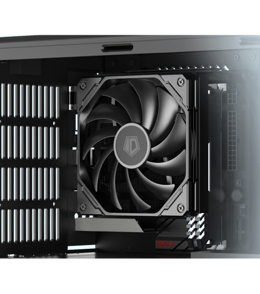 Вентилятор для корпуса ID-Cooling TF-12015-K черный, 120 мм, 2200 об/мин, 32.3 дБ, 4 pin