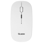 Мышь беспроводная OLMIO WM-21 белый, бесшумная, 3 кнопки с подсветкой, 1600 dpi, фото2