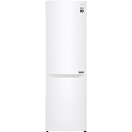Холодильник LG GA-B419SWJL белый двухкамерный 223/79л морозилка снизу, No Frost, фото 1