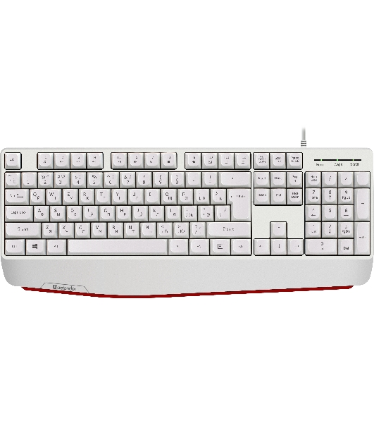 Клавиатура проводная Defender Atom HB-546, USB, белый