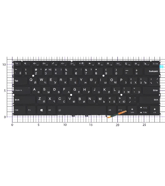 Клавиатура для ноутбука Lenovo Yoga Slim 9-14ITL05, черная
