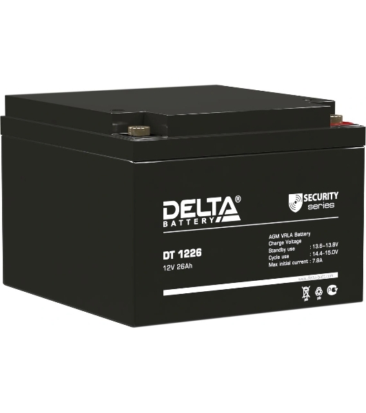 Батарея Delta DT 1226 (12V, 26Ah)