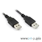 Кабель Greenconnect интерфейсный USB 2.0 1m AM/AM, AWG 28/28 Premium, двойное экранирование, антифриз, черный, фото2