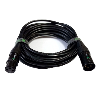 Кабель GCR 15.0m микрофонный XLR M/XLR F , черный, AL case черный, GCR-53376