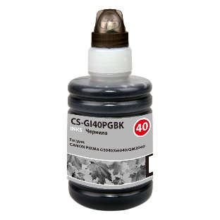 Чернила Cactus CS-GI40PGbK черный140мл для Canon Pixma G5040/G6040/GM2040