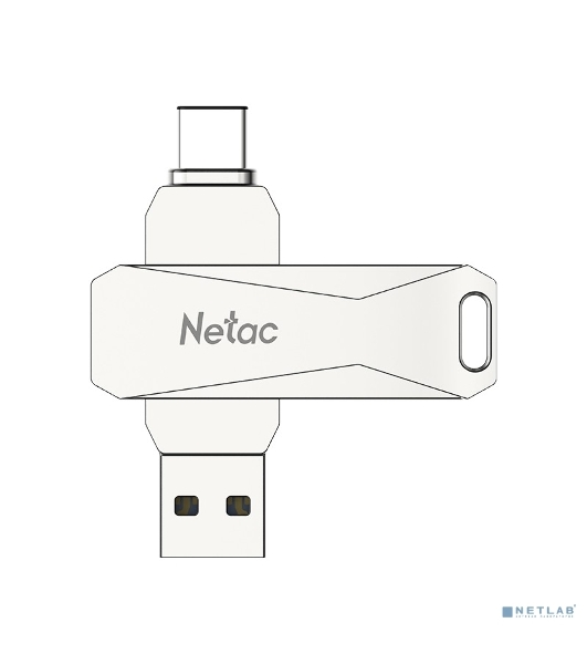 Флешка USB Netac U782C dual USB 3.0+TypeC 64Gb, retail version