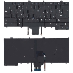 Клавиатура для ноутбука Dell Latitude E7440 E7420 черная с подсветкой и указателем, фото4