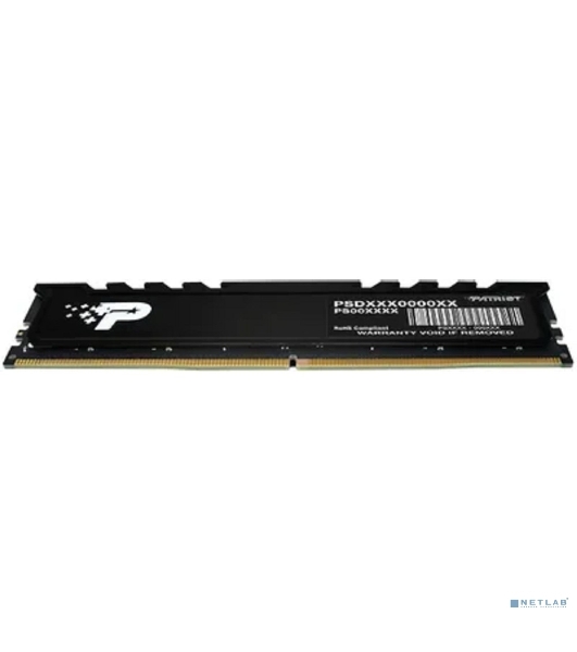 Оперативная память Patriot Signature Premium, DDR5, 16Gb (1x16 GB), 5600 MHz, CL46, DIMM, радиатор, черный