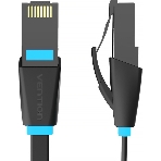 Патч-корд Vention прямой UTP cat.6, RJ45 - 1,5м. плоский черный, фото3
