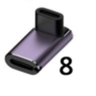 Переходник USB 4 Type-C угловой тип 7