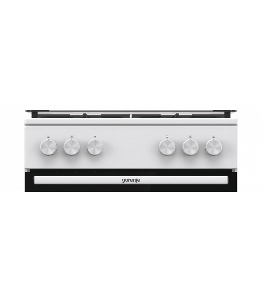 Плита газовая Gorenje GG6A11WF белый, конфорок 4 газовых, духовка 72 л, 60 см x 85 см x 60 см