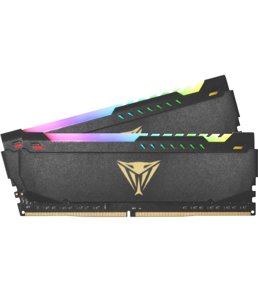 Оперативная память Patriot Viper Steel, DDR4, 64GB (2x32GB), 3600MHz, CL20, DIMM, с радиатором, RGB, черный