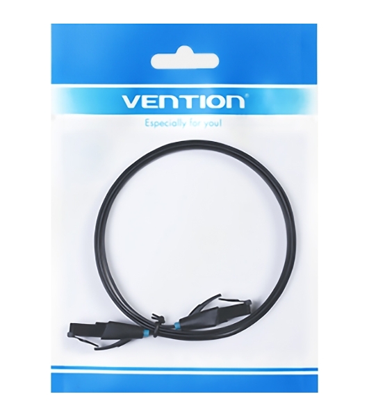 Патч-корд Vention прямой UTP cat.6, RJ45 - 1,5м. плоский черный
