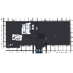 Клавиатура для ноутбука Dell Latitude E7440 E7420 черная с подсветкой и указателем, фото 1