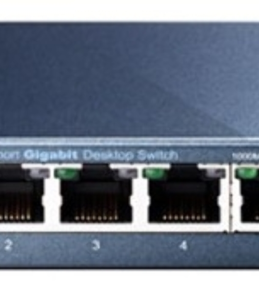 Коммутатор TP-Link SOHO TL-SG105 5-port Desktop Gigabit Switch, 5 10/100/1000M RJ45 ports, metal case