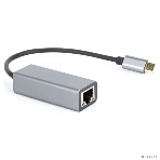 Кабель-переходник USB 3.1 Type-C -->RJ-45 1000Mbps Ethernet, Aluminum Shell, 0.15м VCOM DU320M, фото12