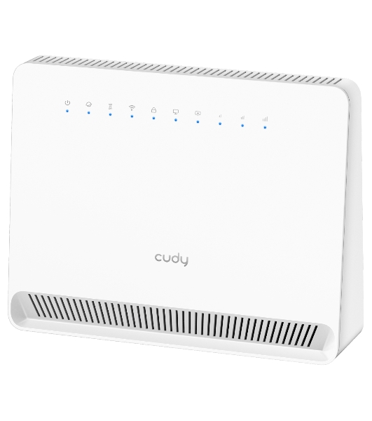 Маршрутизатор CUDY AC1200 Wi-Fi 4G LTE Cat.4 Router, AC1200 Wi-Fi, build-in 4G LTE modem, 4 10/100M RJ45 Ports, Nano SIM Slot, 300Mbps at 2.4GHz + 867Mbps at 5GHz, Internal antennas, PPTP/L2TP/OpenVPN/WireGuard VPN, DNS over Cloudflare/Google/Quad9, DDNS, SMS, Band locking, TR069/TR098/TR111/TR181, Cudy Mesh Support, LTE-FDD: B1/3/5/7/8/20/28; LTE-TDD: B38/40/41;WCDMA: B1/5/8/8