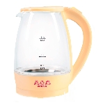 Чайник электрический Мастерица ЕК-1801G, ваниль, 1.8 л, стекло, 1850 Вт, фото 1