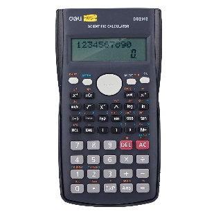 Калькулятор научный Deli ED82MS темно-синий 10+2-разр.