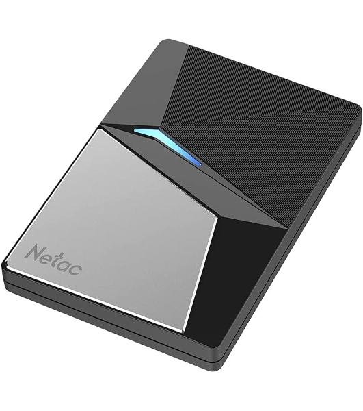Внешний SSD Netac Z7S, 480 Gb, USB 3.2 Gen 2 Type-C, R/W 550/480, черный