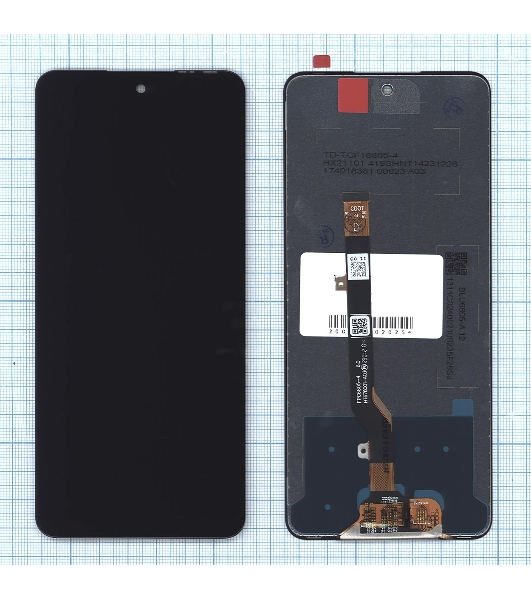 Дисплей для Infinix Hot 11S (X6812B) в сборе с тачскрином черный