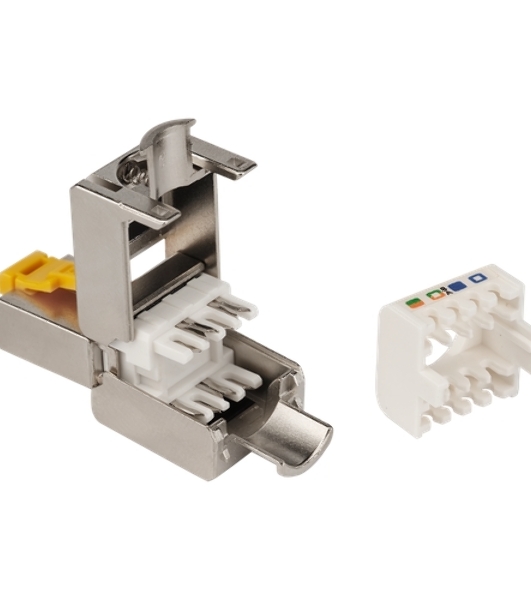 Коннектор Lanmaster LAN-TMP-S6 полевой RJ45 кат.6 STP бел. (упак.:1шт)