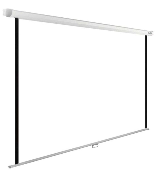 Экран Cactus 220x165 см WallExpert CS-PSWE-220x165-WT 1:1 настенно-потолочный рулонный белый