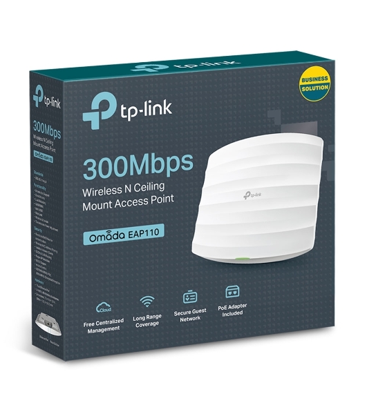 Беспроводная потолочная точка доступа серии N TP-Link SMB EAP110 скорость до 300 Мбит/с
