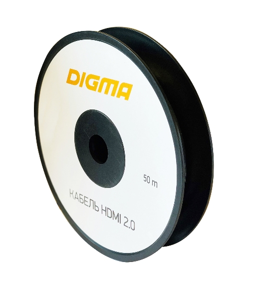 Кабель аудио-видео Digma HDMI 2.0 AOC HDMI (m)/HDMI (m) 50м. позолоченные контакты черный