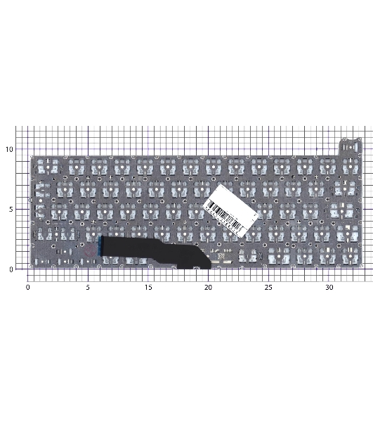 Клавиатура для ноутбука Apple MacBook Pro 13 Retina A2251 Mid 2020 Г-образный Enter