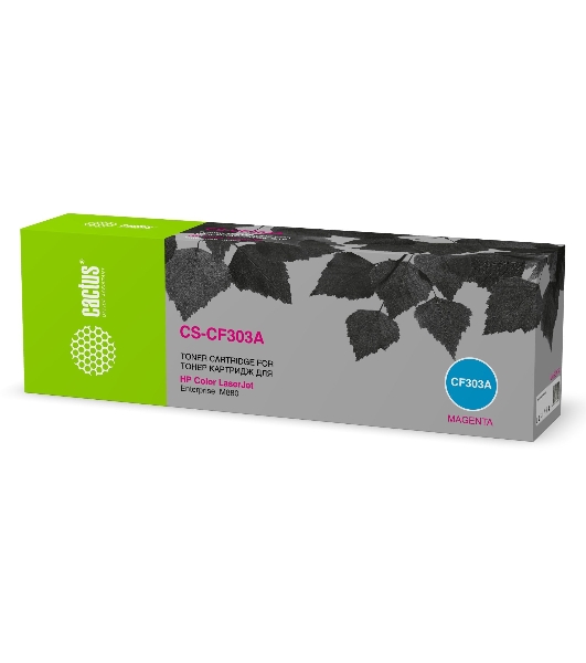 Картридж лазерный Cactus CS-CF303A пурпурный (32000 стр.) для HP Color LaserJet Enterprise M880