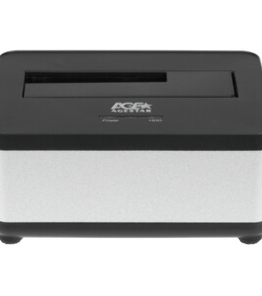 Докстанция 2,5'/3,5' SATAIII AgeStar 3UBT7 USB 3.0, пластик+алюминий, черная