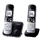 Телефон беспроводной (DECT) Panasonic KX-TG6812RU черный (труб. в компл.:2шт) АОН, фото3
