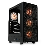 Компьютерный корпус HSPD M510, Mesh Mid Tower, черный, TG, 0.5 SPCC, 4x120мм ARGB ATX, mATX, mITX 180/280/160мм 1x2.5', 1x3.5', 7xPCI 2xUSB-A 3.0 517x277x418мм, фото22