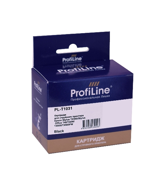 Картридж струйный ProfiLine PL-T1031 для принтеров Epson Stylus TX550/Stylus Office T40/T40W/TX600/TX600FW с чернилами Black 25,9 мл